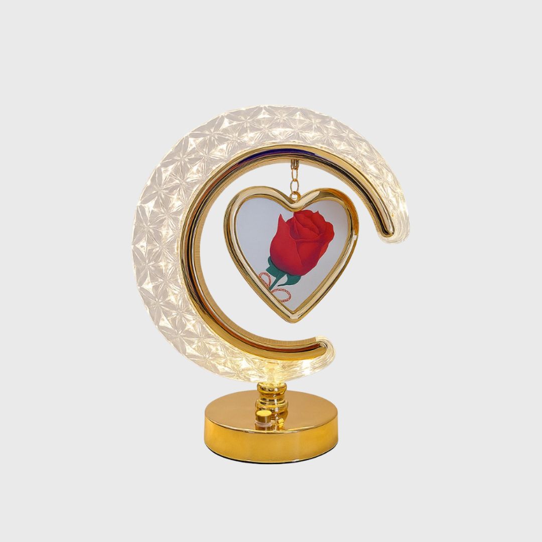 Hart Fotolijst - Goud & LED