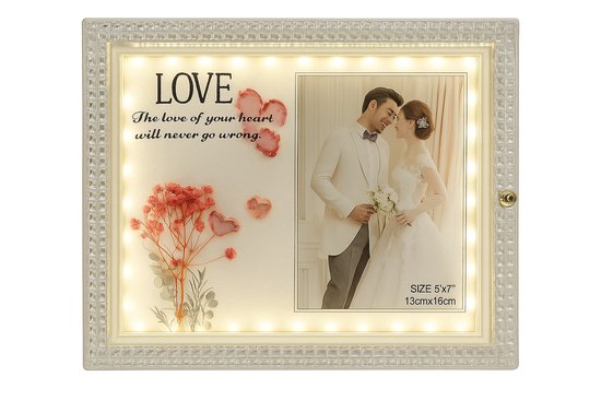 Fotolijsten - Fotolijsten met Verlichting - Luxe Fotolijst- cm Fotolijst met USB-aansluiting