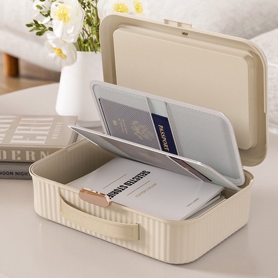Waterdichte Document Opbergdoos - Beige
