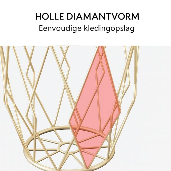 Luxaliving Metalen Draadmand – Goud – Opbergmand / Decoratieve Mand – Rond