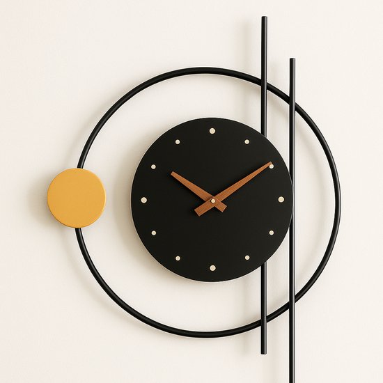 Wandklok Metaal zonder cijfers - Rond 50cm