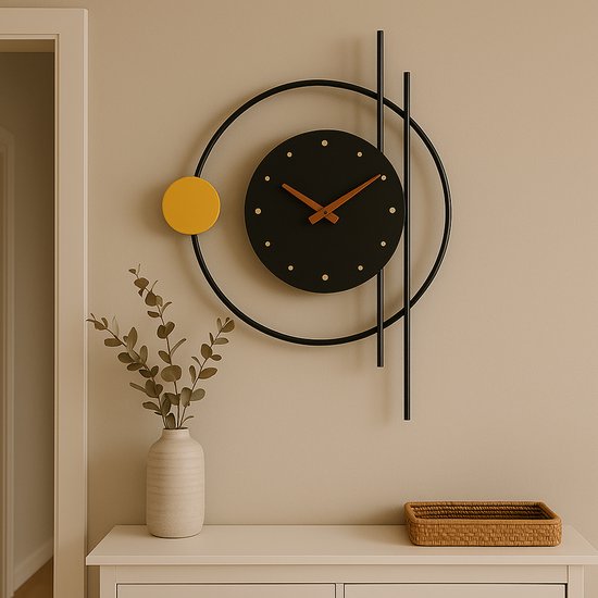 Wandklok Metaal zonder cijfers - Rond 50cm