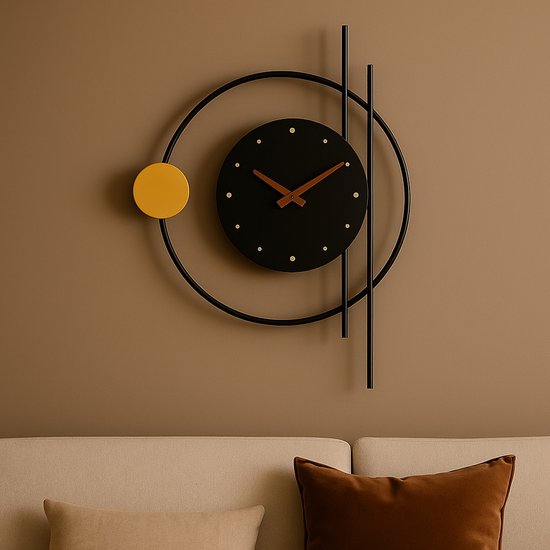 Wandklok Metaal zonder cijfers - Rond 50cm