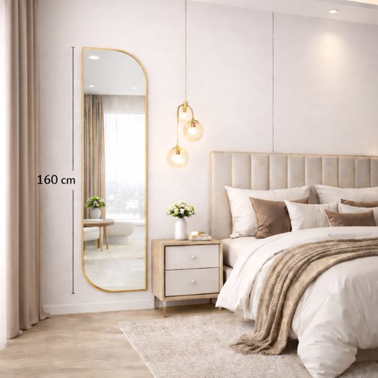 Passpiegel  goud 160x50 cm