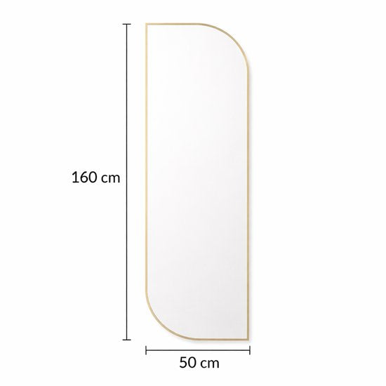 Passpiegel  goud 160x50 cm