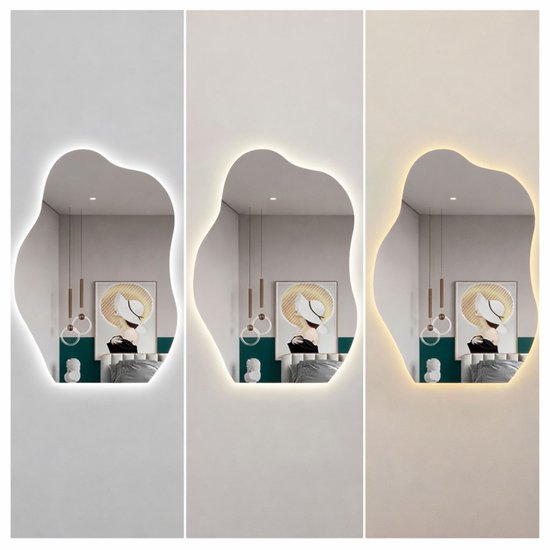 Badkamerspiegel met Verlichting 60x80 cm