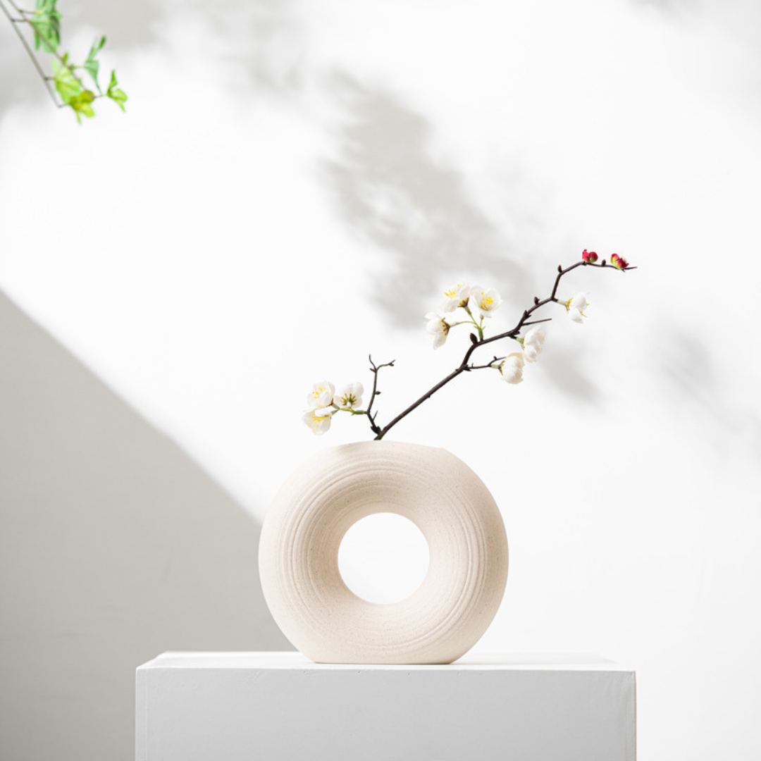 Ronde Keramische Vazen – Set van 2