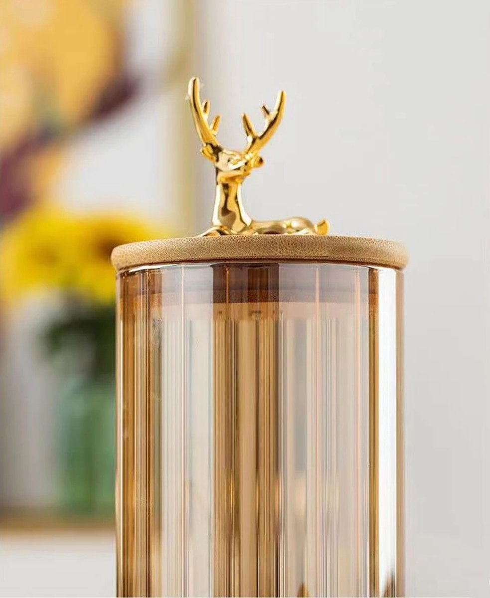 Voorraadpotten – Set van 4 met Bamboe Deksel