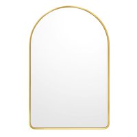 Spiegel - Half-Ovale Wandspiegel –Goud – 90 x 60 cm
